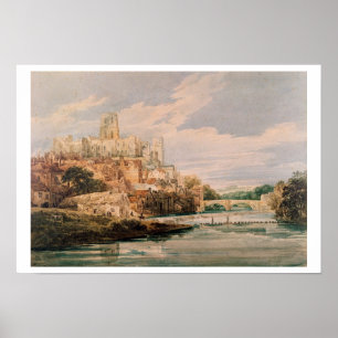 Durham slott och domkyrka (w/c) poster