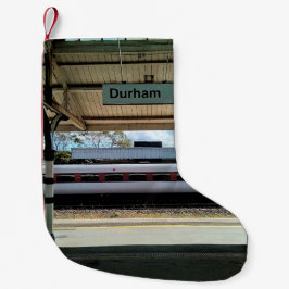 Durham station liten julstrumpa