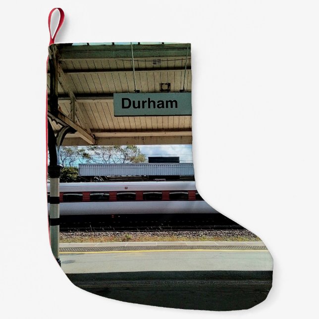 Durham station liten julstrumpa (Framsidan)