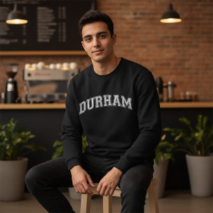 DURHAM Universitetstils Tröja Amerika College Lång Ärmad Tröja