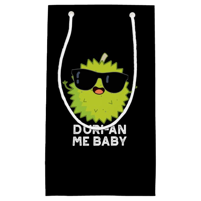 Duri-an Me Baby Funny Durian Fruit Pun Mörk BG (Framsidan)