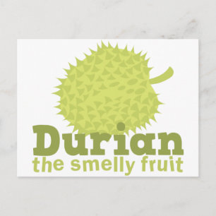 Durian den luktande frukten vykort