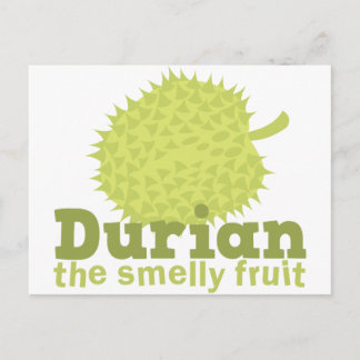 Durian den luktande frukten vykort