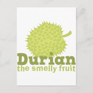 Durian den luktande frukten vykort