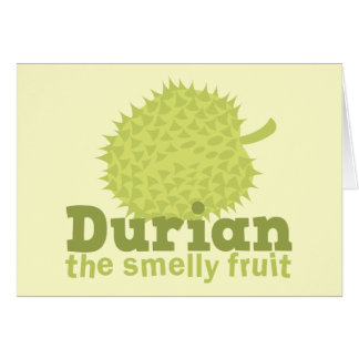 Durian den stinka frukten (från South East Asia) Hälsningskort