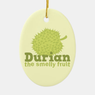 Durian den stinka frukten (från South East Asia) Julgransprydnad Keramik