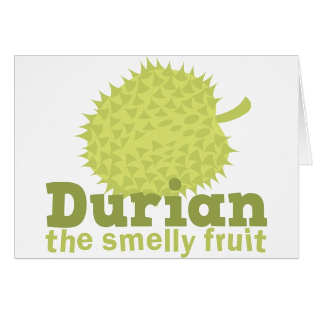 Durian den stinka frukten hälsningskort (Framsidan Horizontal)