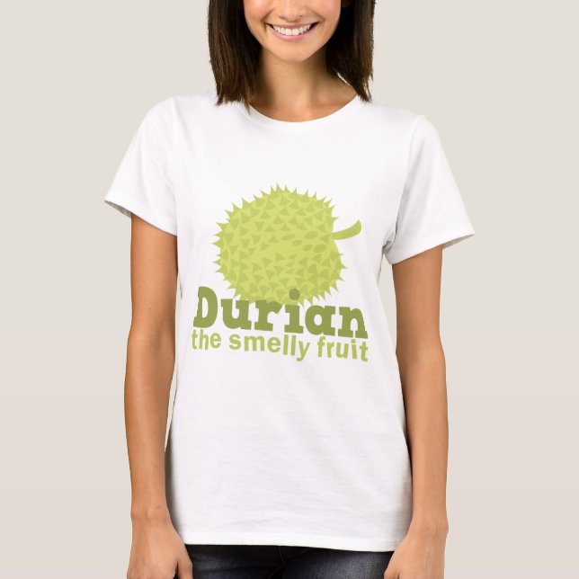 Durian den stinka frukten t-shirt (Framsida)