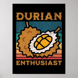 Durian Enthusiast Funny Durian Älskare Poster