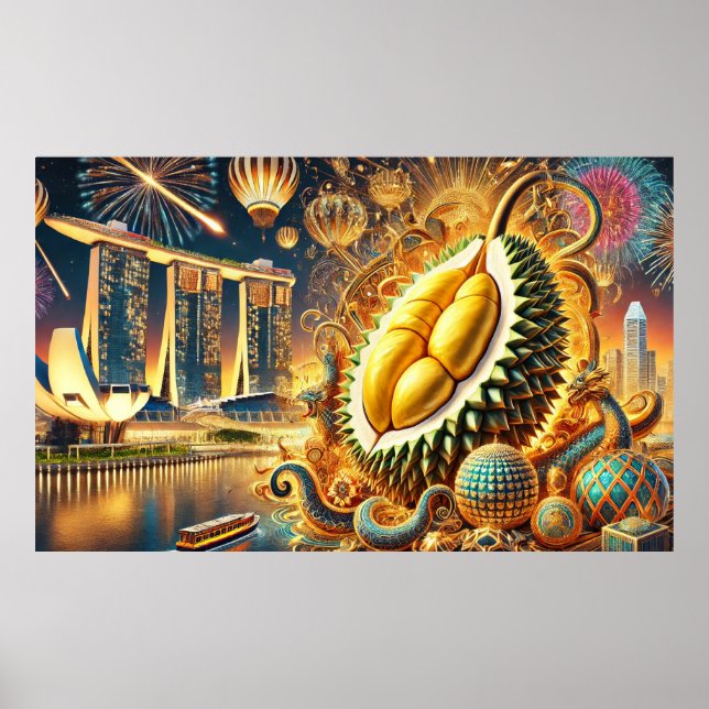 Durian Extravaganza Marina Bay Sands - Singapore Poster (Framsidan)