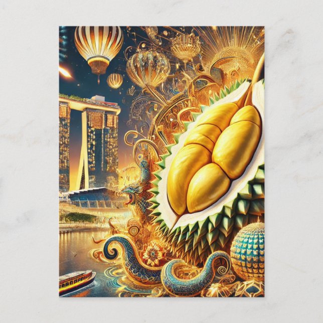 Durian Extravaganza Marina Bay Sands - Singapore Vykort (Framsida)