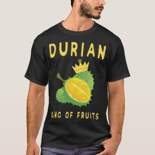 Durian Fruit Kung av Fruits Gift-idén för manar Wo T Shirt