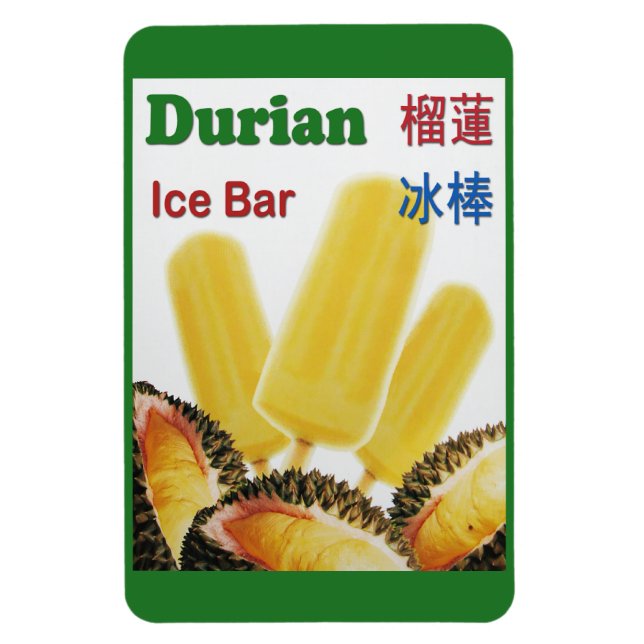 Durian Ice Pub Tropical Fruit Popsicle Magnet (Vertikal)