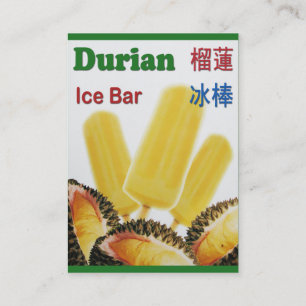 Durian Ice Pub Tropical Fruit Popsicle Visitkort
