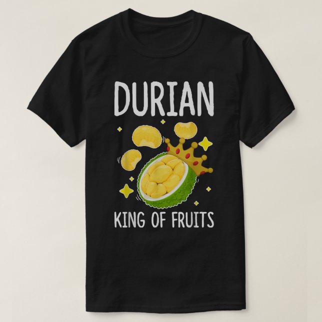Durian Kung of Fruits funny Fruit Älskare Design F T Shirt (Design framsida)