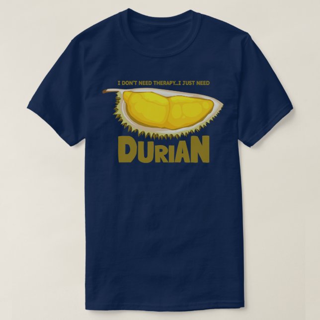 Durian Kung om tropiska frukter T Shirt (Design framsida)