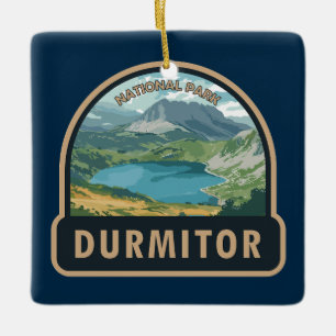 Durmitor National Park Montenegro Travel Art Julgransprydnad Keramik
