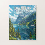 Durmitor National Park Montenegro Travel Art Pussel<br><div class="desc">Bevarar vektorteckningens design. Durmitor är ett massiv i nordvästra Montenegro. Det är en del av de dinariska Alpernorna.</div>
