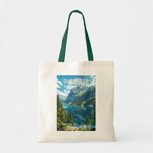 Durmitor National Park Montenegro Travel Art Tygkasse (Framsidan)