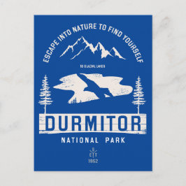 Durmitor National Park Montenegro White Design Vykort