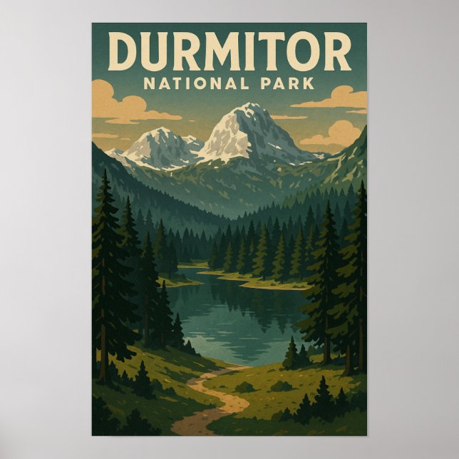 Durmitor nationalpark poster (Framsidan)