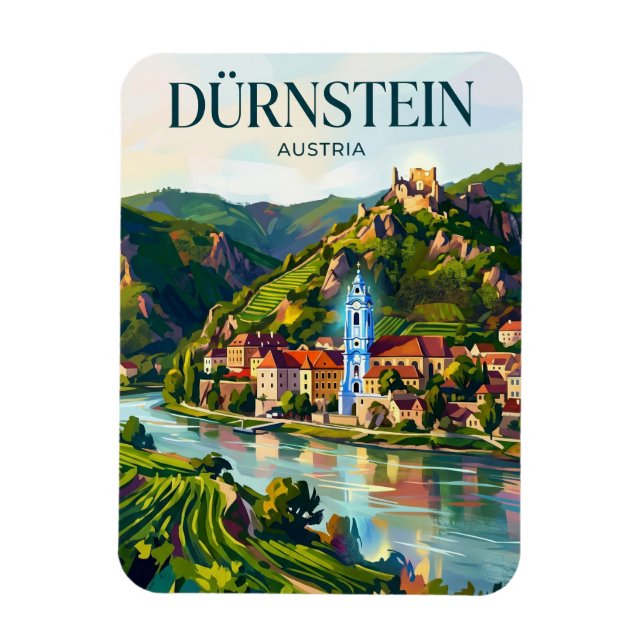 Dürnstein Österrike Magnet (Vertikal)