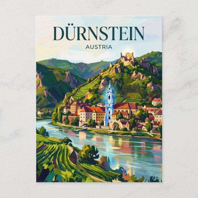Dürnstein Österrike Vykort (Framsida)