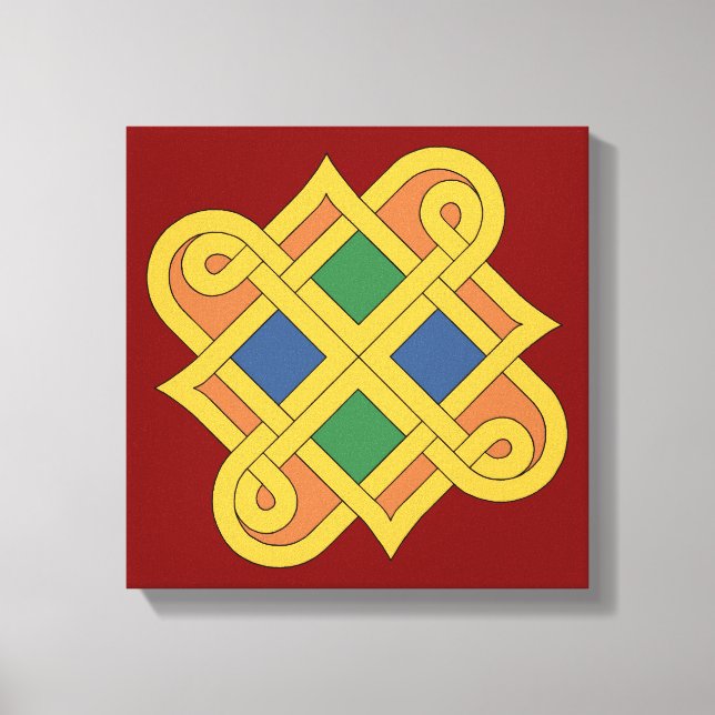 Durrow Knotwork 2016 Canvastryck (Framsida)