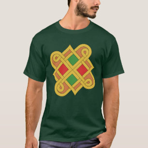 Durrow Knotwork 2016 Red and Grönt T Shirt