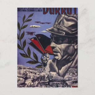 Durruti. Sanna Anarkister _Propagandaaffisch Vykort