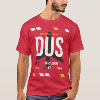 DUS Airport Code Baggage Märkre T Shirt