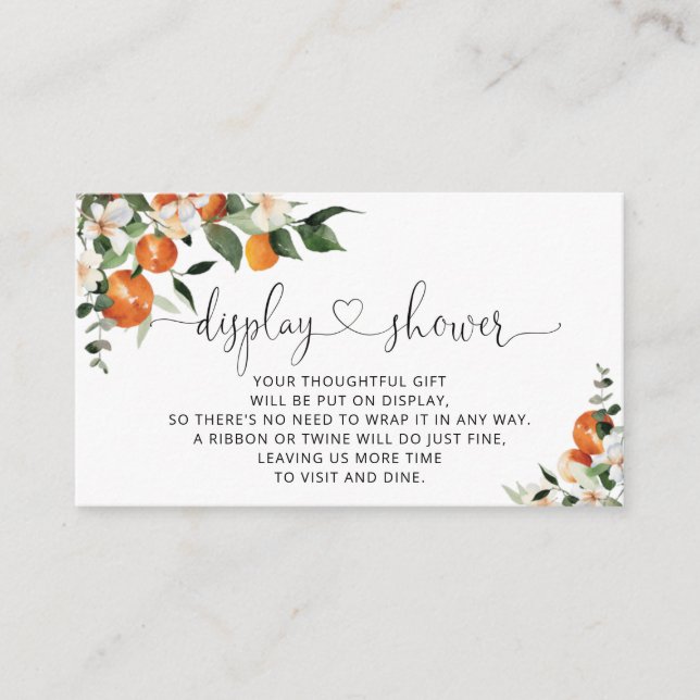 Dusch för liten cutisk visning med vattenfärg tilläggskort (Framsida)