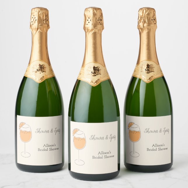 Dusch och skumma glänsande cocktail möhippa (Flaskor)