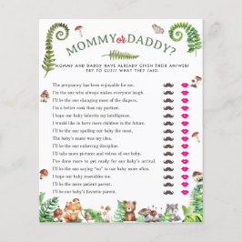 Duschspel med mamma eller pappa på skogsdjur