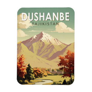 Dushanbe Tadzjikistan Resa Konst Vintage Magnet