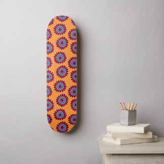 Dushi Solrosmönster 3 Mini Skateboard Bräda 18,5 Cm