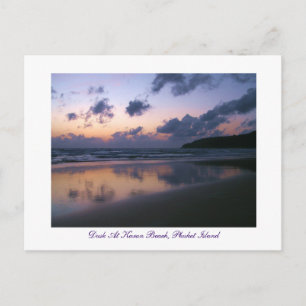 Dusk at Karon Beach Vykort
