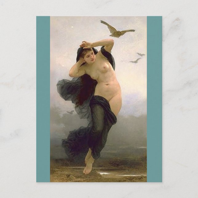 Dusk av Bouguereau Vykort (Framsida)