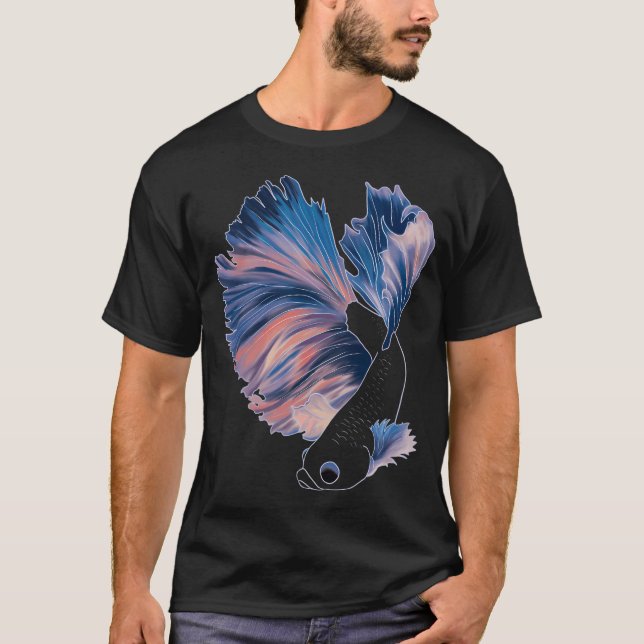 Dusk Betta Fisk T Shirt (Framsida)