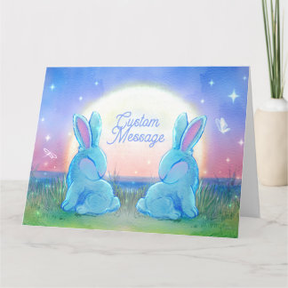 Dusk Bunnies Anpassningsbara Kort