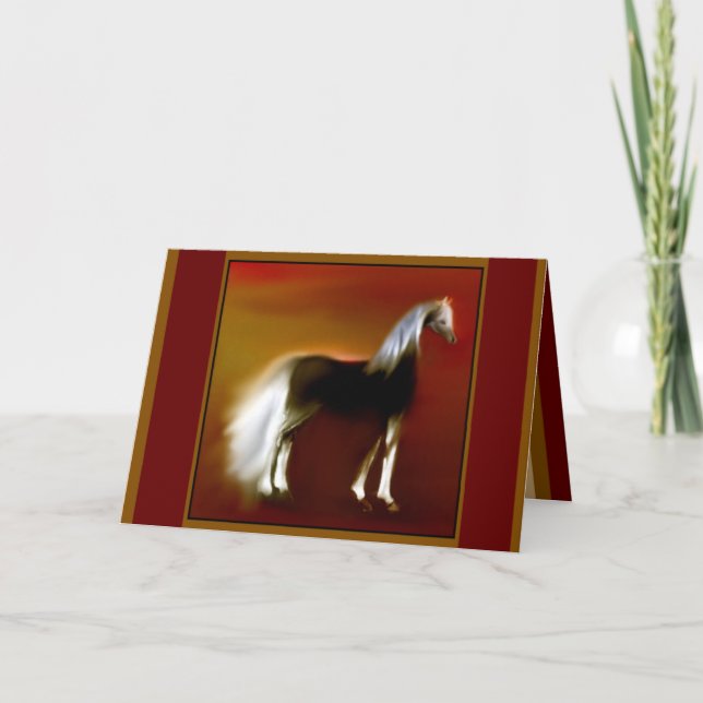 "Dusk" ~ Burgundy Greeting Card (tomt) Kort (Framsida)