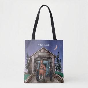 Dusk Covered Bridge Tygkasse