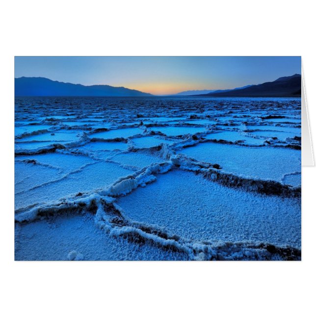 Dusk, Dödsdalen, Kalifornien Hälsningskort (Framsidan Horizontal)