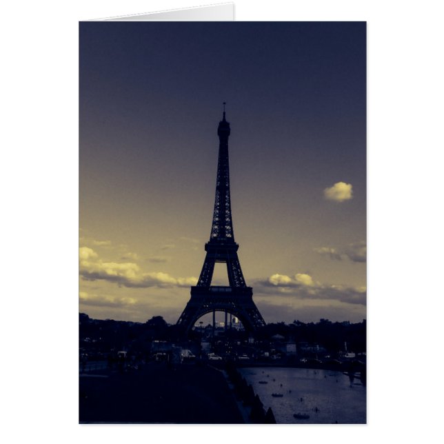 Dusk i staden Ljus Hälsningskort (Framsidan)