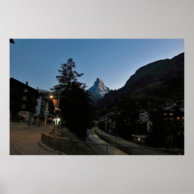 Dusk i Zermatt Poster (Framsidan)