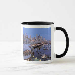 Dusk på Bell Harbour i Seattle, Washington. Mugg