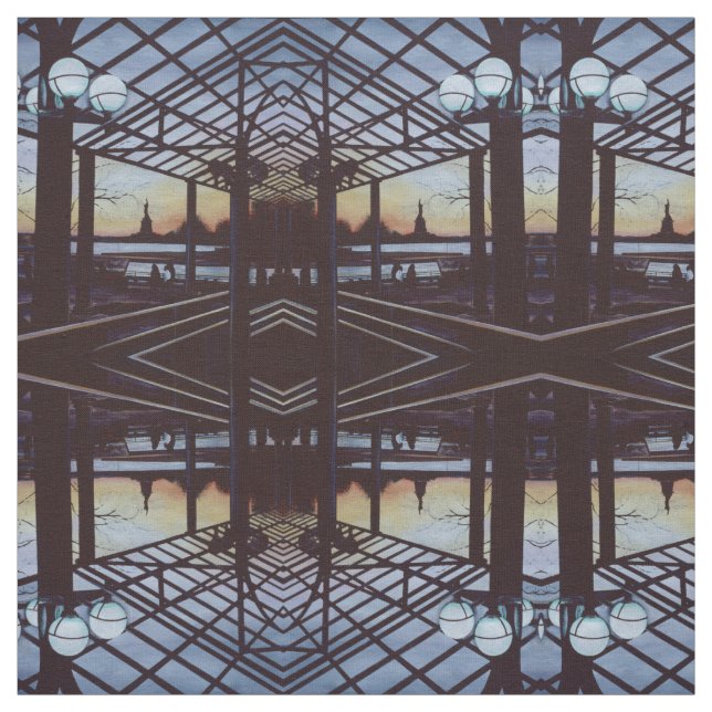 Dusk på Freedom's Birthplace, Ellis Island Tyg (Provkarta)