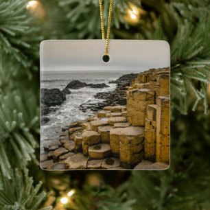 Dusk på Giants Causeway Julgransprydnad Keramik