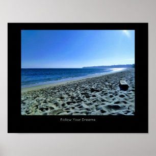 Dusk på Malibu Beach inspirationsoffert Poster