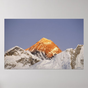 Dusk på Mount Everest, Nepal Poster